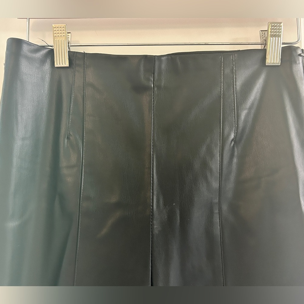 ZARA Faux Leather Trousers - Side-zip - Black - LRG - Picture 3 of 13
